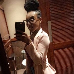 Pink Dressy Blazer with Belt